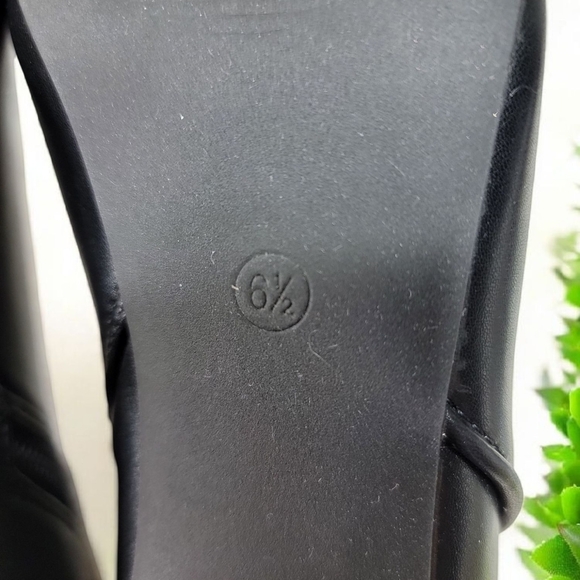 Coutgo Women's Size 6.5 Elegant Kitten Heel Black Ankle Boots - Picture 4 of 8